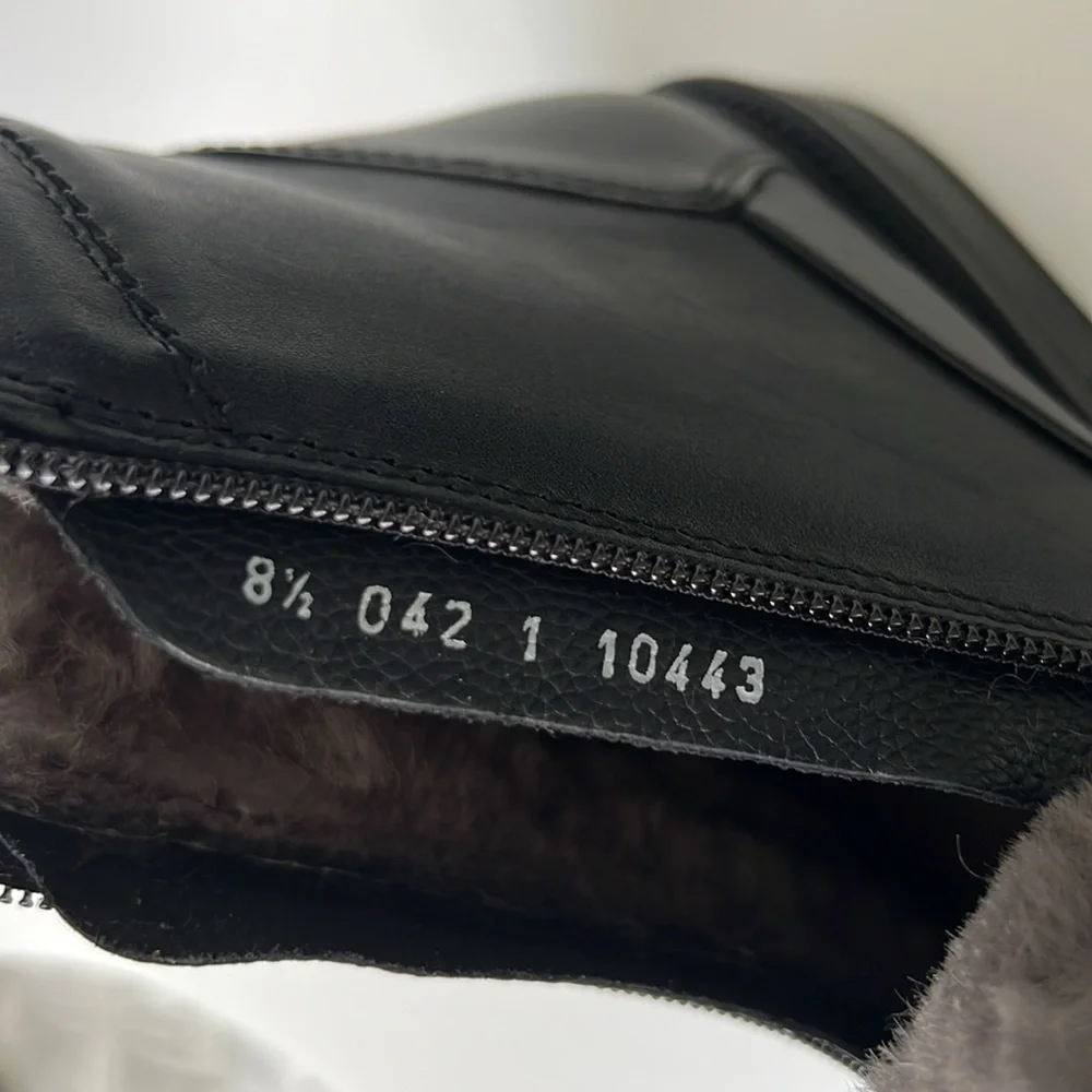 Fretz Men's Black Leather Ankle Boots NWT - 8.5